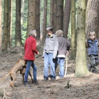 Kinder beim Welpentreff